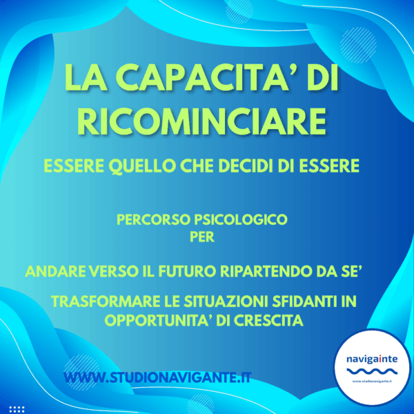 La capacità di ricominciare